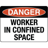 300x225mm - Poly - Danger Worker in Confined Space