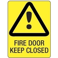 600X400mm - Metal - Fire Door Keep Closed