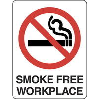 404LM -- 600X400mm - Metal - Smoke Free Workplace