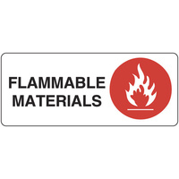 417OLP -- 450x200mm - Poly - Flammable Materials