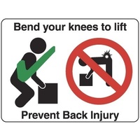Bend your Knees to Lift Prevent Back Injury
