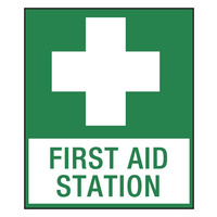 240x180mm - Self Adhesive - First Aid Station