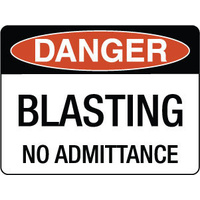 Danger Blasting No Admittance