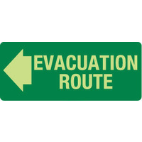 Evacuation Route (with left arrow)