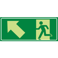 Running Man with Arrow Up/Left