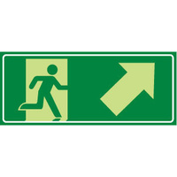 Running Man with Arrow Up/Right