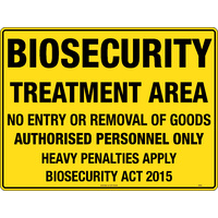 856LP -- 600x450mm - Poly - Biosecurity Treatment Area