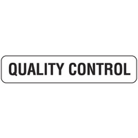300x100mm - Self Adhesive - Quality Control
