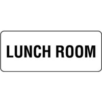 300x100mm - Self Adhesive - Lunch Room