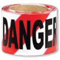 Barrier Tape - Red and White - Danger
