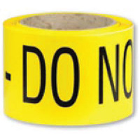 Barrier Tape - Black and Yellow - Caution Do Not Enter