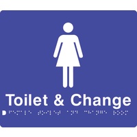 240x180mm - Braille - Poly - Female Change Rooms/Toilet