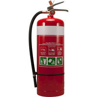 9kg Fire Extinguisher - AB(E) Powder (with Wall Bracket)
