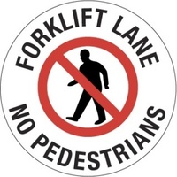 Forklift Lane No Pedestrians