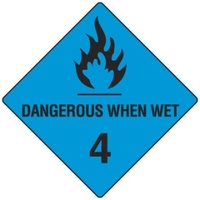 270x270mm - Magnetic - Dangerous When Wet 4