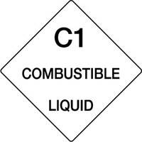 270x270mm - Magnetic - C1 Combustible Liquid