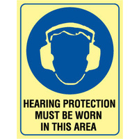 Hearing Protection Must Be Worn In This Area - Luminous