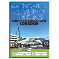 Concrete Pumping log book A4
