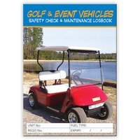 Golf & Event Vehicles log book A5