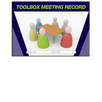 Toolbox Meeting Log Book A4