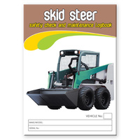Skid Steer Log Book A5 with Plastic Pocket