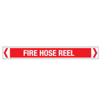 30x380mm - Self Adhesive Pipe Markers - Pkt of 10 - Fire Hose Reel