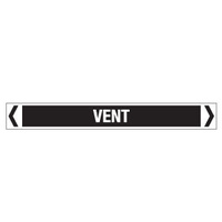 30x380mm - Self Adhesive Pipe Markers - Pkt of 10 - Vent