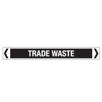 30x380mm - Self Adhesive Pipe Markers - Pkt of 10 - Trade Waste