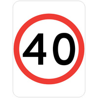 40 Speed Restriction