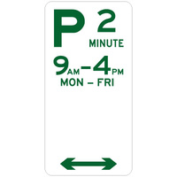 2 Minute Parking (Double Arrow)