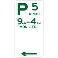 5 Minute Parking (Left Arrow)