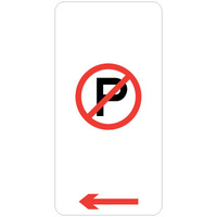 No Parking (Left Arrow)