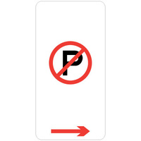 No Parking (Right Arrow)
