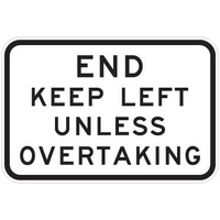 End Keep Left Unless Overtaking 