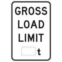 Gross Load limit ___t 