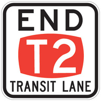R7-9-1 -- 900x900mm - AL CL1W - End T2 Transit Lane 