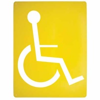 Disabled Wheelchair Stencil Poly