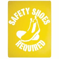 Safety Shoes Required Stencil Poly