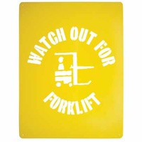 Watch out for Forklift Stencil Poly
