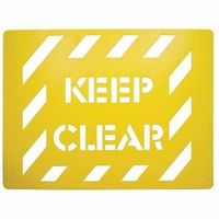 Keep Clear Stencil Poly