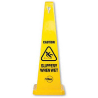 890mm - Safety Cone - Slippery When Wet