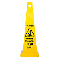 890mm - Safety Cone - Caution Walkie Stackers In Use