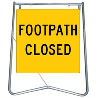 600x600 - Swing Stand and Sign - Footpath Closed 