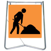 600x600 - Swing Stand and Sign - Symbolic Worker 