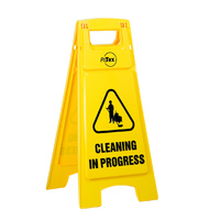 Plastic Sign Stand - Double Sided - Cleaning in Progress