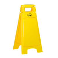 Plastic Sign Stand - Double Sided - Blank Yellow