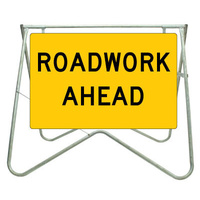 900x600 - Swing Stand and Sign - Roadwork Ahead
