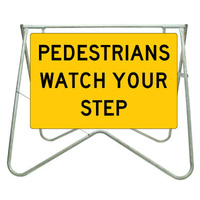 900x600 - Swing Stand and Sign - Pedestrians Watch Your Step