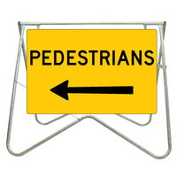 900x600 - Swing Stand and Sign - Pedestrians (Left Arrow)