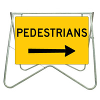900x600 - Swing Stand and Sign - Pedestrians (Right Arrow)